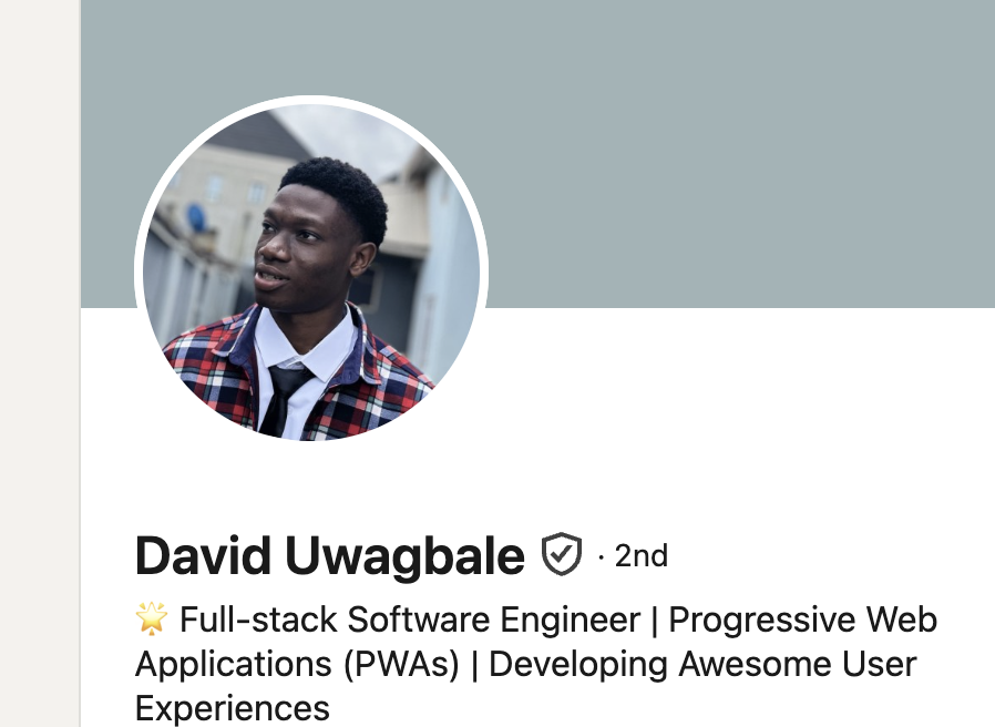 Portrait of David Uwagbale