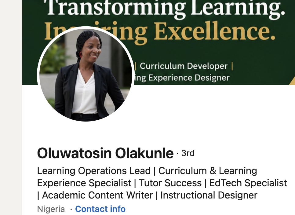 Portrait of Oluwatosin Olakunle